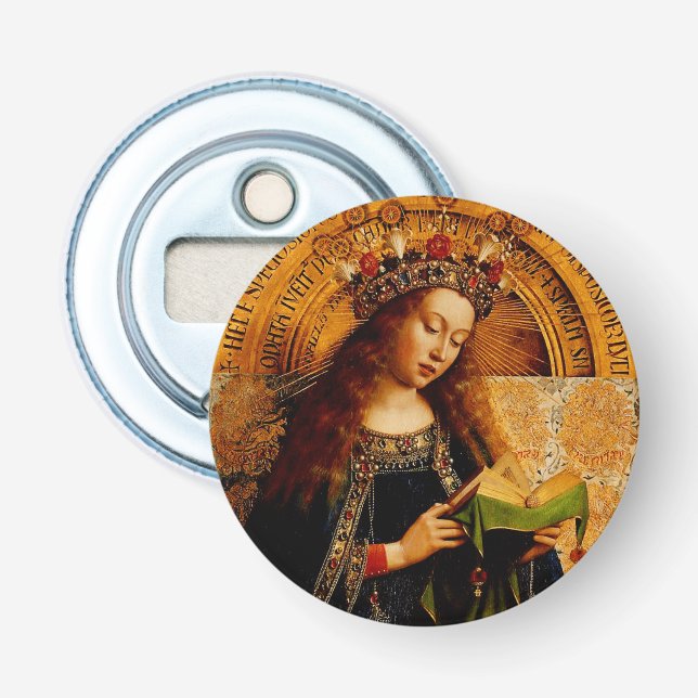 Jungfrau Mary von Jan van Eyck Flaschenöffner (Vorderseite)