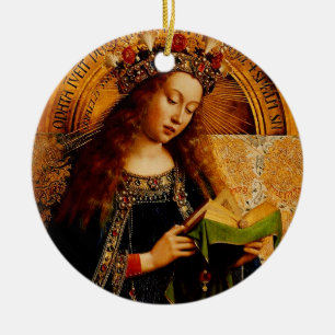 Jungfrau Mary von Jan van Eyck Keramik Ornament