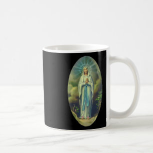 Jungfrau Mary von Lourdes unsere Dame Christliche  Kaffeetasse
