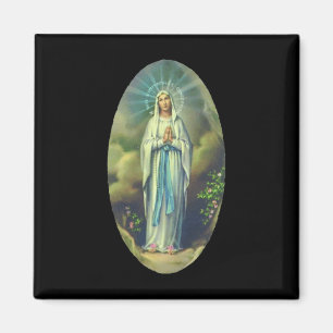 Jungfrau Mary von Lourdes unsere Dame Christliche  Magnet