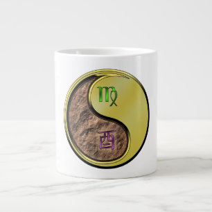 Jungfrau & Metallener Hahn Jumbo-Tasse