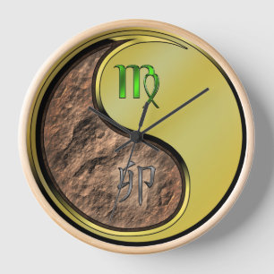 Jungfrau & Metallhase Uhr