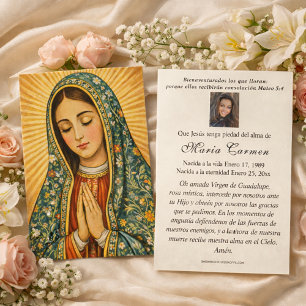 Jungfrau Mexiko Guadalupe Spanisches Totenfürbitte