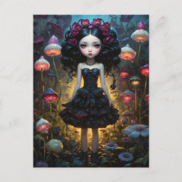 Jungfrau - Pilze Postkarte