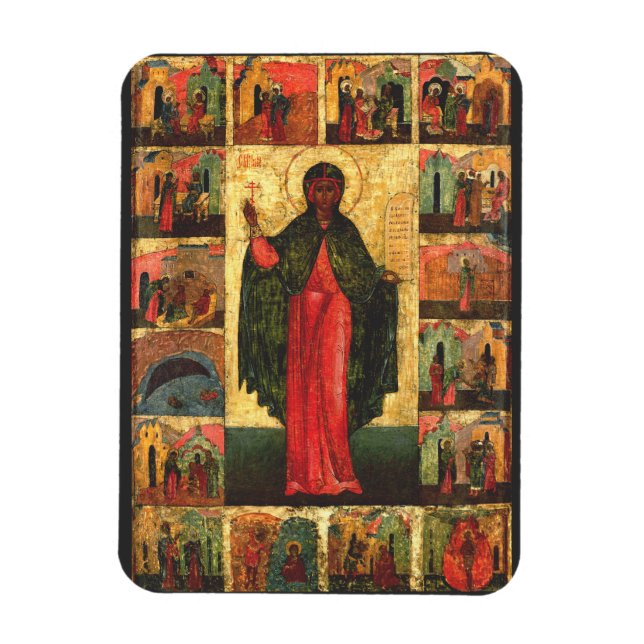Jungfrau Saint Anastasia und Märtyrer Magnet (Vertikal)