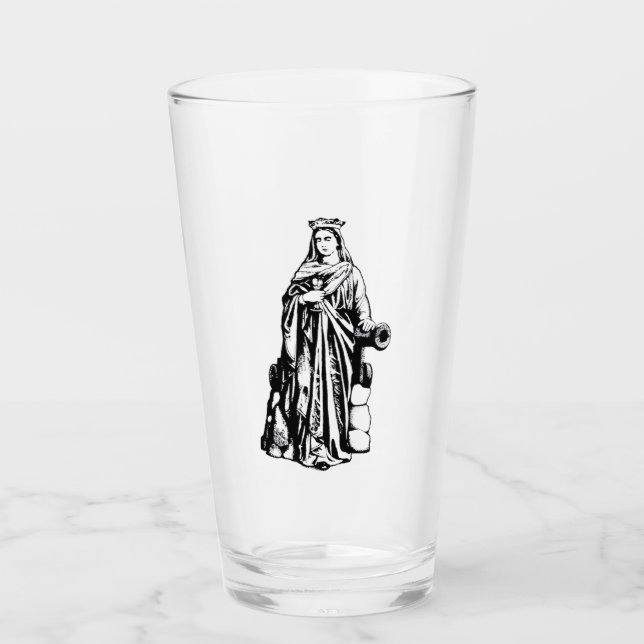 Jungfrau Saint Barbara und Märtyrer Glas (Vorderseite)