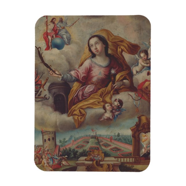 Jungfrau Saint Barbara und Märtyrer Magnet (Vertikal)