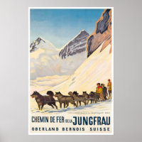Jungfrau Schweiz Kunst Hundeschlitten Berner Alpen