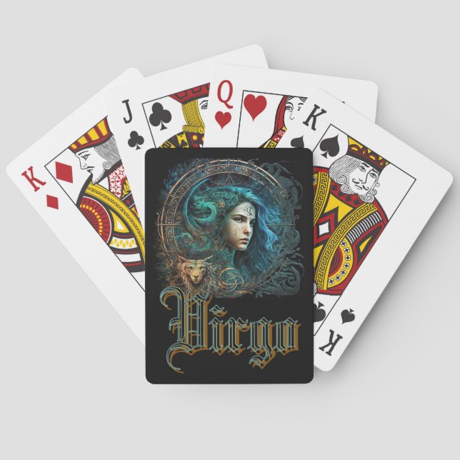 Jungfrau Spielkarten (Rückseite)
