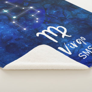 Jungfrau-Sternbild Blaue Galaxie Monogramm Sherpadecke