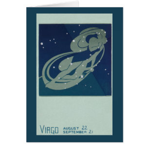 Jungfrau Sternbild Vintage Zodiac Astrologie