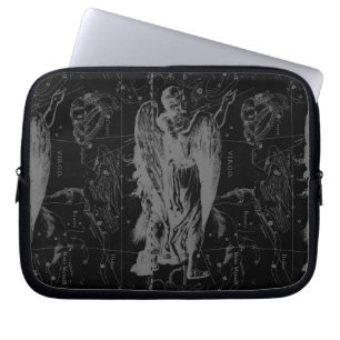 Jungfrau-Sternbild Zodiac-Karte Hevelius 1690 Laptopschutzhülle
