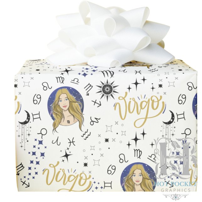 Jungfrau-Sternzeichen-Geschenkverpackungspapier Geschenkpapier (Von Creator hochgeladen)