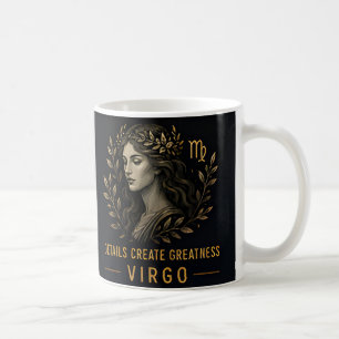 Jungfrau-Sternzeichen Himmels-Horoskop Geburtstag Kaffeetasse