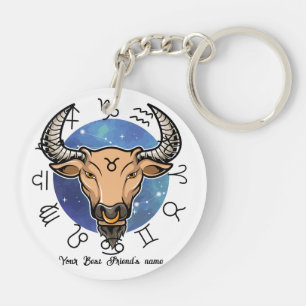 Jungfrau & Stier Acryl-Schlüsselanhänger Schlüsselanhänger