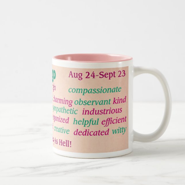 Jungfrau-Tasse Zweifarbige Tasse (Rechts)