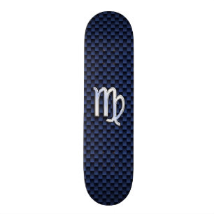 Jungfrau-Tierkreis-Zeichen auf Skateboard
