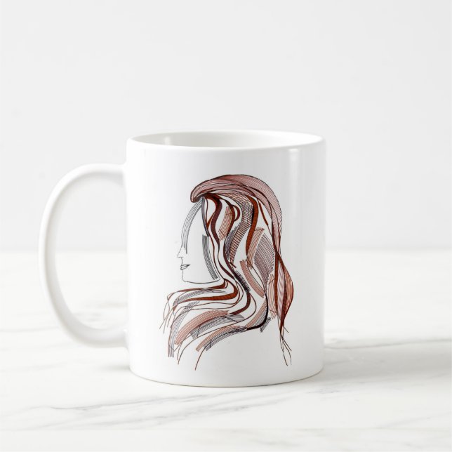Jungfrau-Tierkreis-Zeichen-Tasse Kaffeetasse (Links)