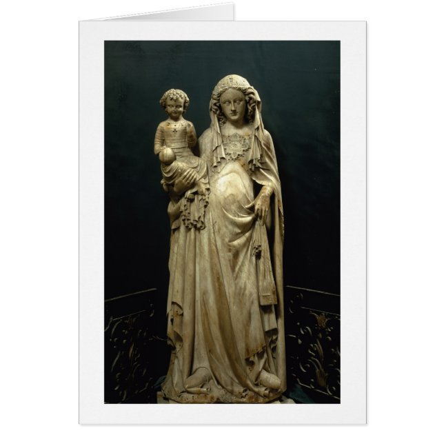Jungfrau und Kind, c.1375 (Alabaster) (Vorne)