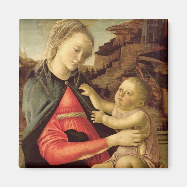 Jungfrau und Kind c.1465-70 Magnet (Vorne)
