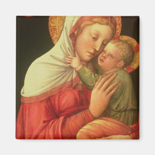 Jungfrau und Kind, c.1465 (Öl auf Platte) Magnet
