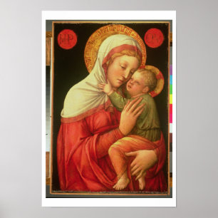 Jungfrau und Kind, c.1465 (Öl auf Tafel) Poster