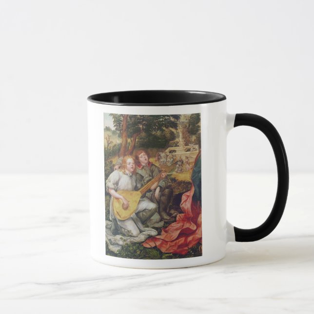 Jungfrau und Kind mit Engeln Tasse (Rechts)