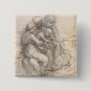 Jungfrau und Kind mit St Anne, c.1501-10 (Stift Button