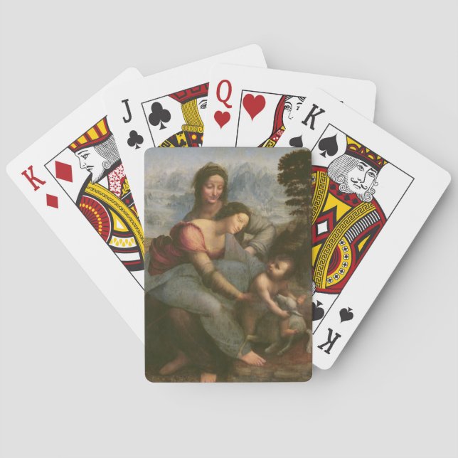 Jungfrau und Kind mit St Anne, c.1510 Spielkarten (Rückseite)