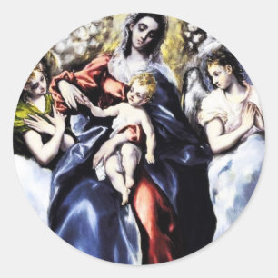 Jungfrau und Kind mit St. Martina Stickers