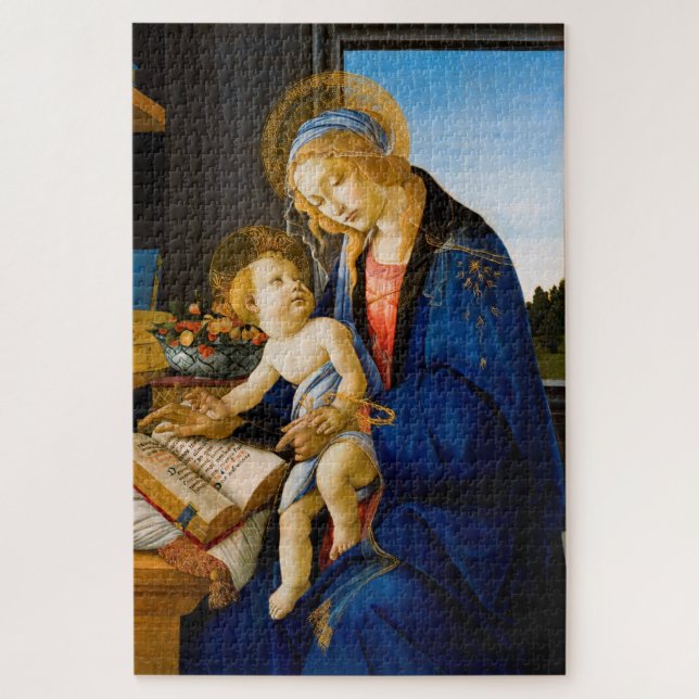 Jungfrau und Kind, Sandro Botticelli (Vertikal)