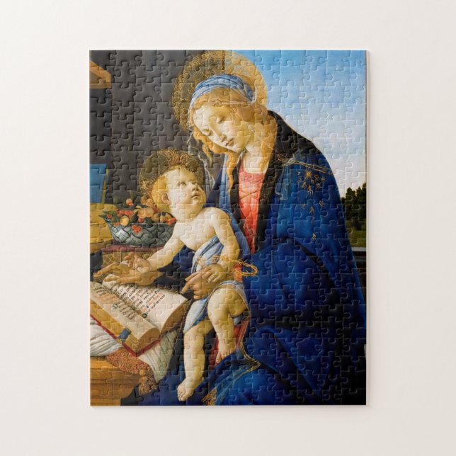 Jungfrau und Kind, Sandro Botticelli (Vertikal)