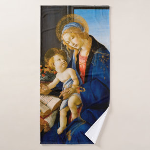 Jungfrau und Kind, Sandro Botticelli Badehandtuch