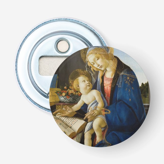 Jungfrau und Kind von Sandro Botticelli Flaschenöffner (Vorderseite)