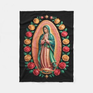 Jungfrau von Guadalupe Heilige Maria Christlich Re Fleecedecke