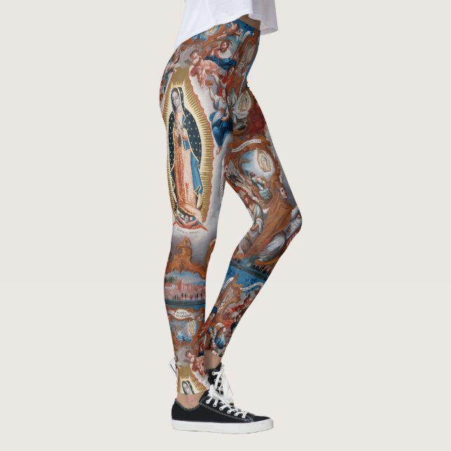 "Jungfrau von Guadalupe" Kunst-Leggings Leggings (Rechts)