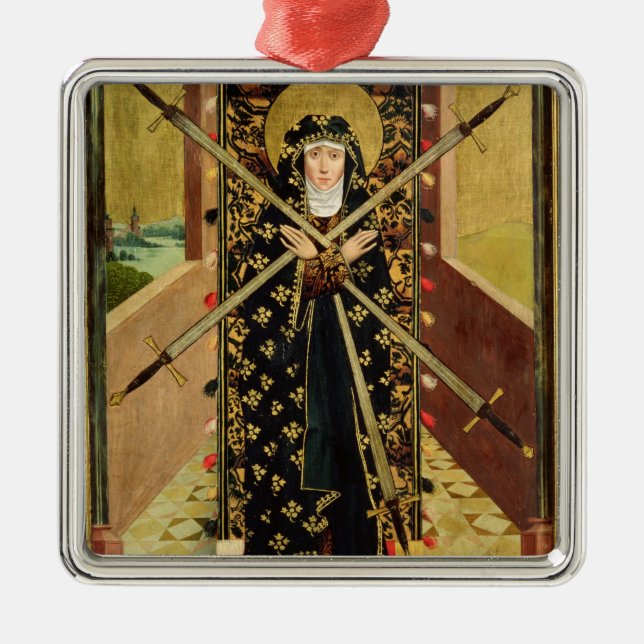 Jungfrau von sieben Sorgen vom Hauben-Altar, 1499 Silbernes Ornament (Vorne)