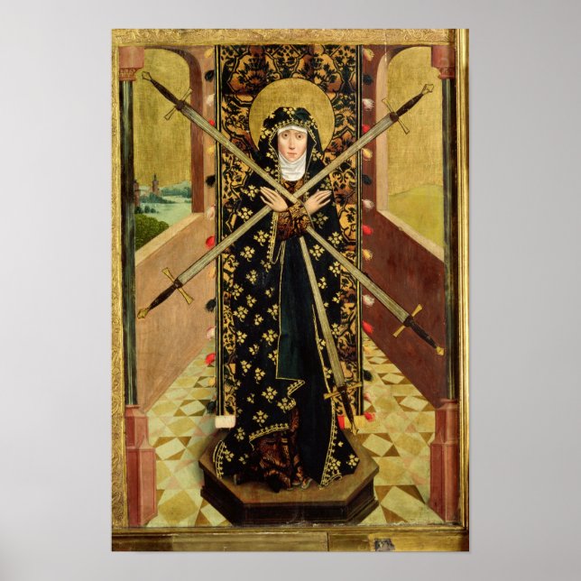 Jungfrau von Sieben Trauern aus dem Kuppelaltar, 1 Poster (Vorne)