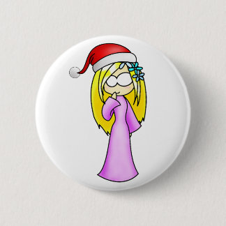 Jungfrau-Weihnachten Button