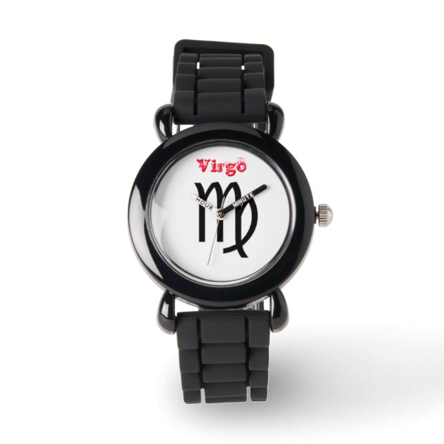 Jungfrau-Zeichen des Zodiaks. Kinder beobachten. Armbanduhr (Vorderseite)