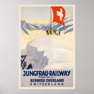 Jungfraubahn Berner Oberland Schweiz Poster