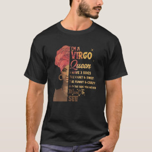 Jungfrauen-Königinnen haben 3 Seiten, die zwischen T-Shirt