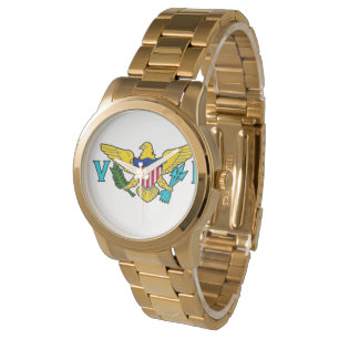 Jungfrauinsel Flaggenuhr Armbanduhr