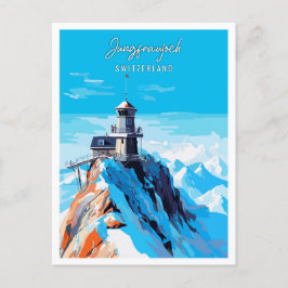 Jungfraujoch Schweiz Jahrgang Postkarte
