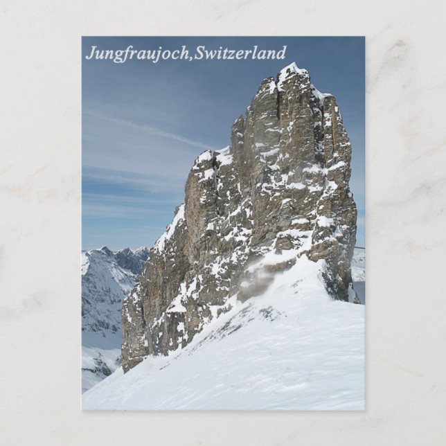 Jungfraujoch, Schweiz Postkarte (Vorderseite)