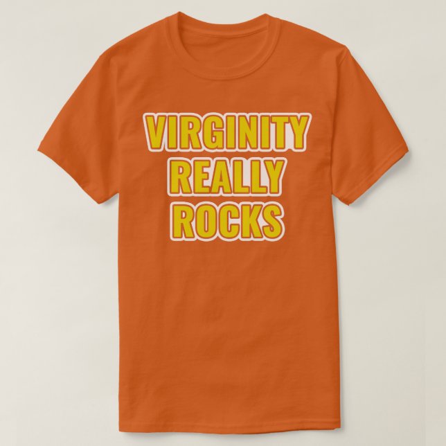 Jungfräulichkeit Rocks Jungfrau T-Shirt (Design vorne)
