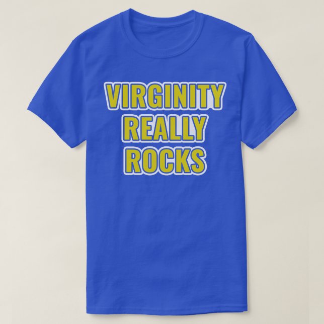 Jungfräulichkeit Rocks Jungfrau T-Shirt (Design vorne)