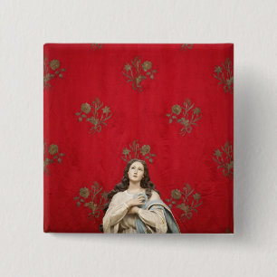 Jungfraustatue in einer Spaccanapoli Kirche, Button