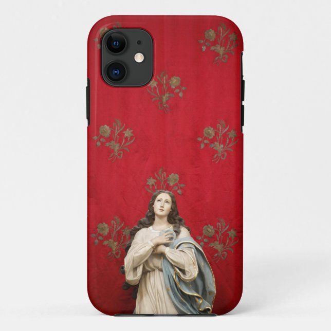 Jungfraustatue in einer Spaccanapoli Kirche, Case-Mate iPhone Hülle (Rückseite)