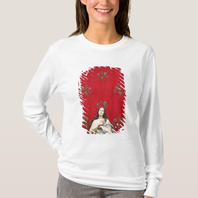 Jungfraustatue in einer Spaccanapoli Kirche, T-Shirt (Vorderseite)
